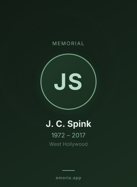 Memorial portrait of J. C. Spink