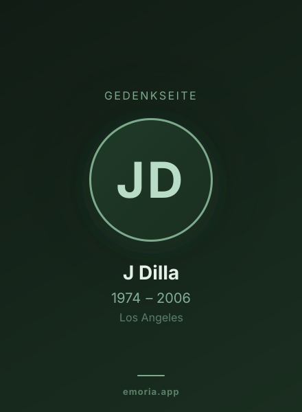 Gedenkportrait von J Dilla