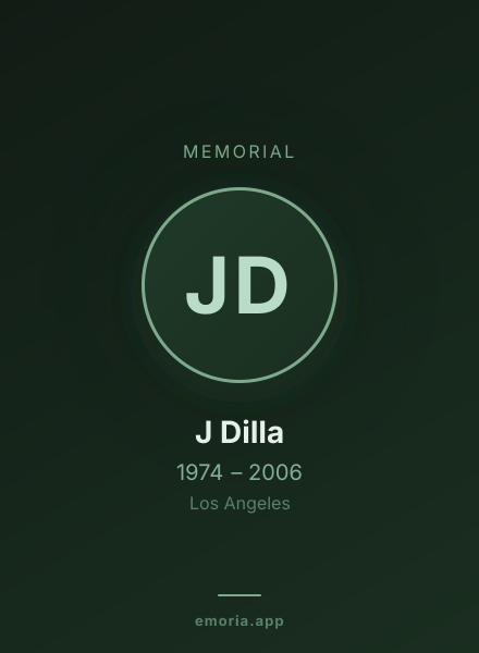 Memorial portrait of J Dilla