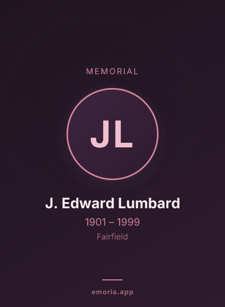 Memorial portrait of J. Edward Lumbard
