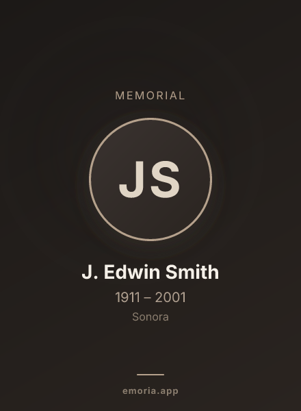Memorial portrait of J. Edwin Smith