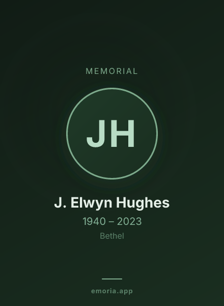 Memorial portrait of J. Elwyn Hughes