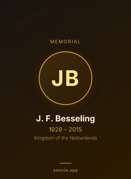 Memorial portrait of J. F. Besseling