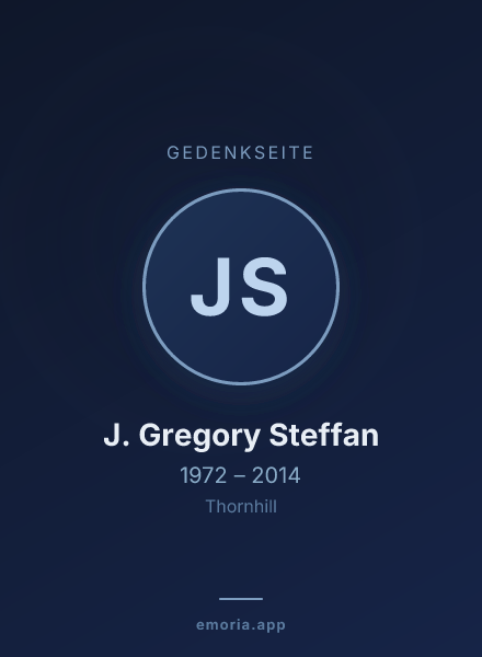 Gedenkportrait von J. Gregory Steffan