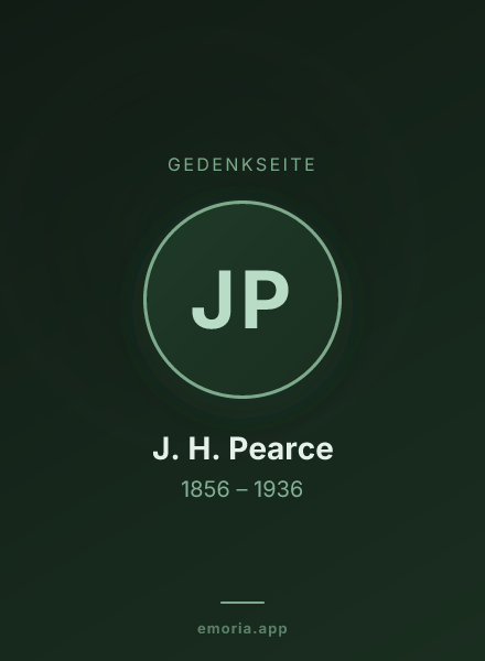 Gedenkportrait von J. H. Pearce