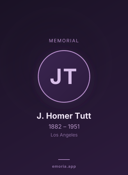 Memorial portrait of J. Homer Tutt