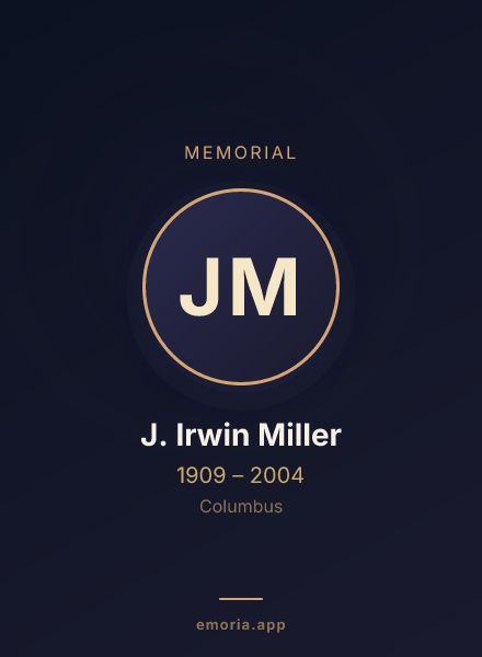 Memorial portrait of J. Irwin Miller