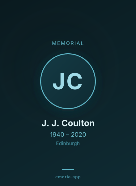 Memorial portrait of J. J. Coulton