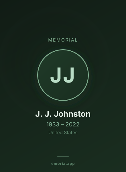 Memorial portrait of J. J. Johnston
