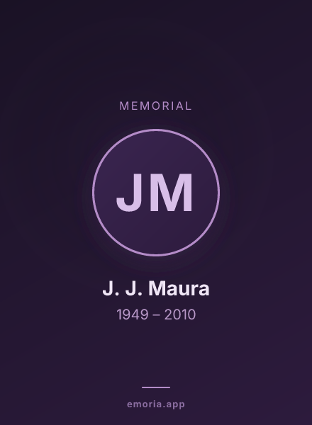 Memorial portrait of J. J. Maura