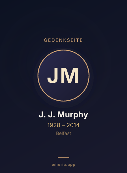 Gedenkportrait von J. J. Murphy