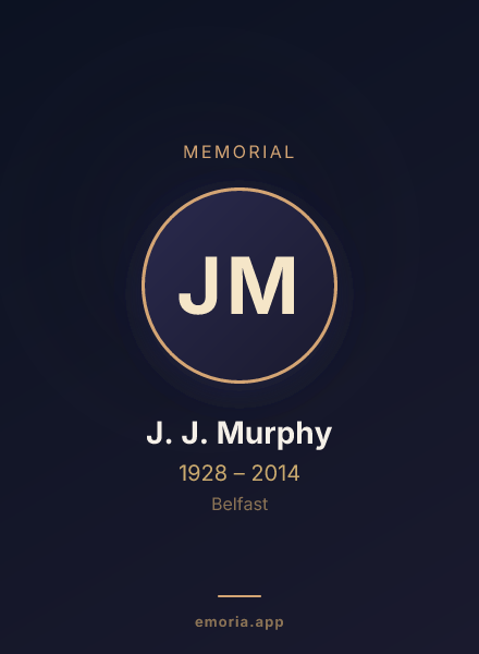 Memorial portrait of J. J. Murphy