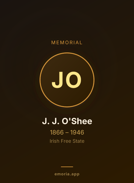 Memorial portrait of J. J. O'Shee