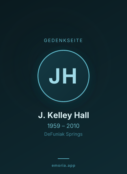 Gedenkportrait von J. Kelley Hall