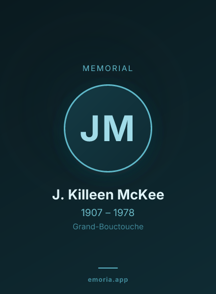 Memorial portrait of J. Killeen McKee