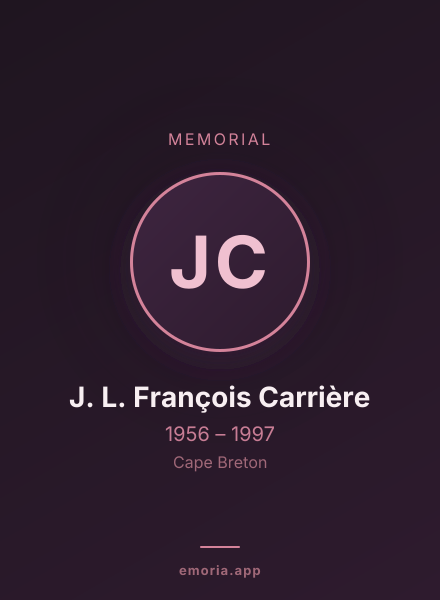 Memorial portrait of J. L. François Carrière