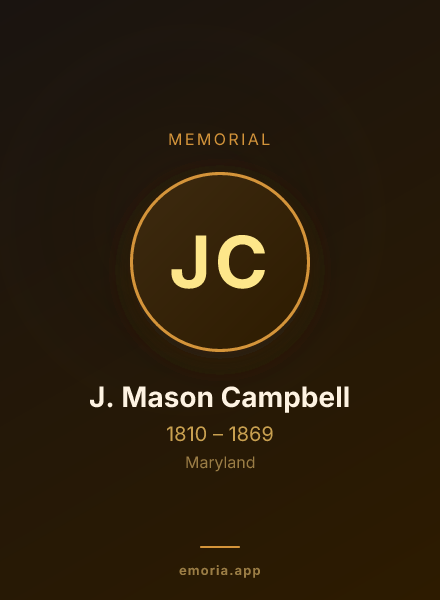 Memorial portrait of J. Mason Campbell