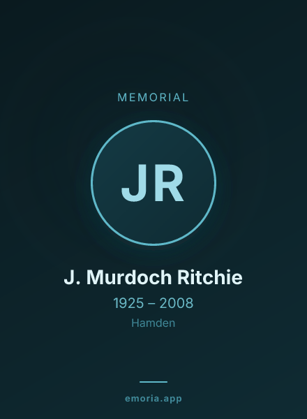 Memorial portrait of J. Murdoch Ritchie