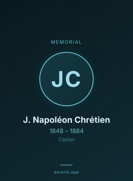 Memorial portrait of J. Napoléon Chrétien