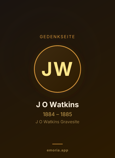 Gedenkportrait von J O Watkins