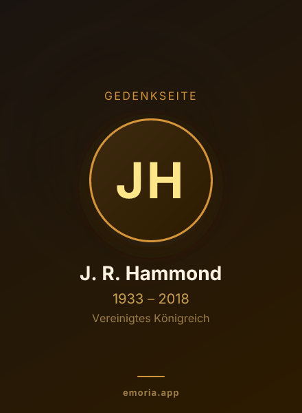 Gedenkportrait von J. R. Hammond