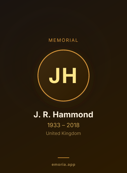 Memorial portrait of J. R. Hammond