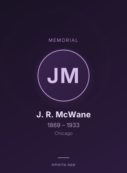 Memorial portrait of J. R. McWane