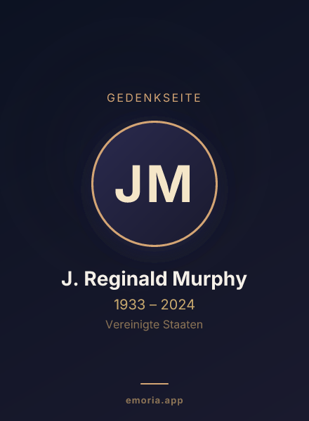Gedenkportrait von J. Reginald Murphy