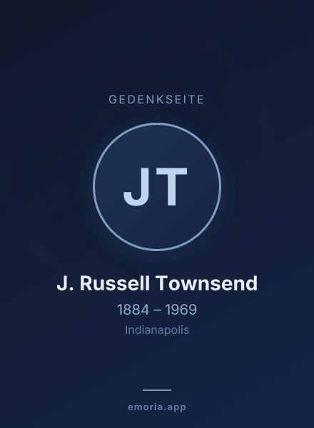 Gedenkportrait von J. Russell Townsend