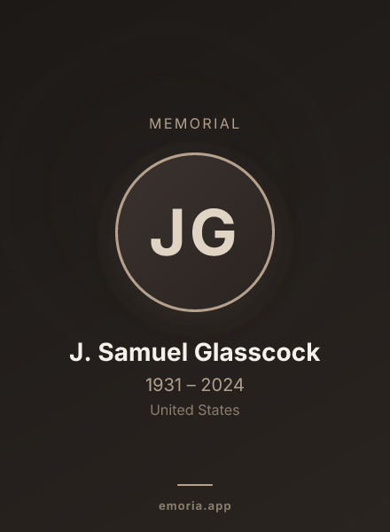Memorial portrait of J. Samuel Glasscock