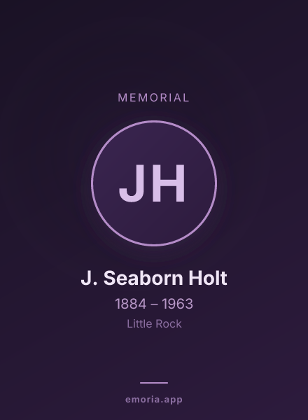 Memorial portrait of J. Seaborn Holt