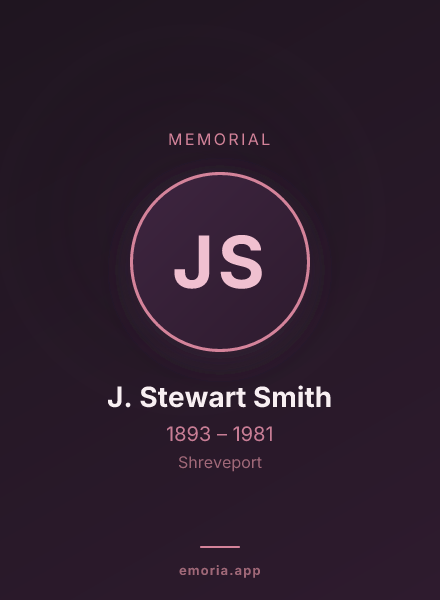 Memorial portrait of J. Stewart Smith