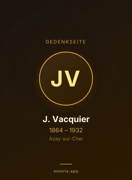 Gedenkportrait von J. Vacquier
