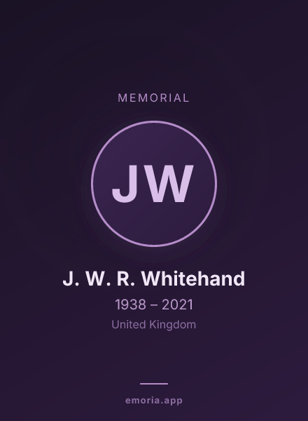 Memorial portrait of J. W. R. Whitehand