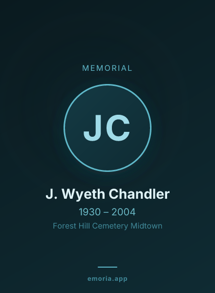 Memorial portrait of J. Wyeth Chandler