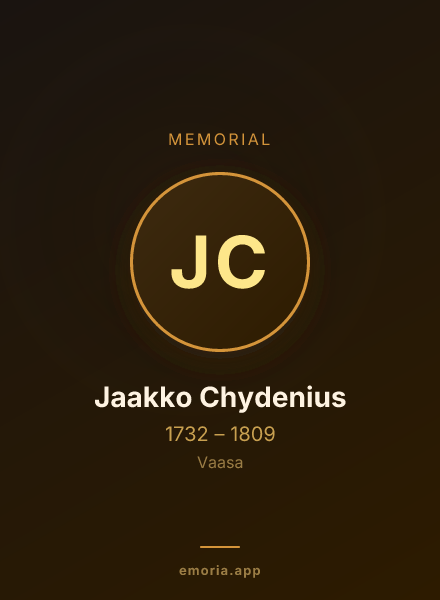Memorial portrait of Jaakko Chydenius
