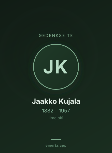 Gedenkportrait von Jaakko Kujala