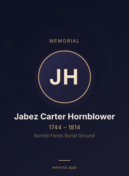 Memorial portrait of Jabez Carter Hornblower