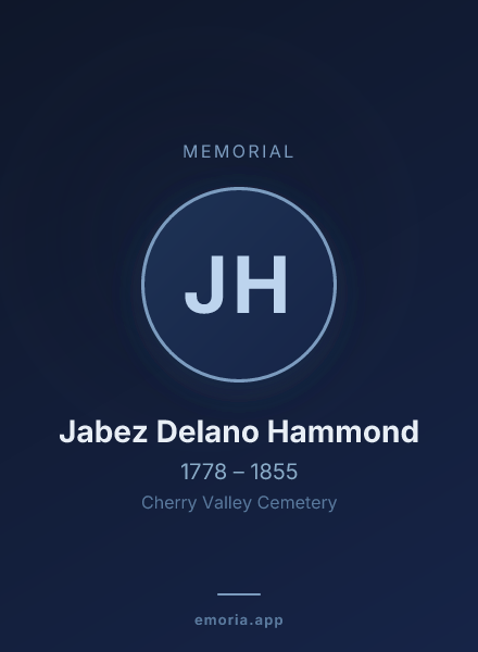 Memorial portrait of Jabez Delano Hammond