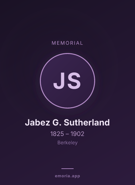 Memorial portrait of Jabez G. Sutherland