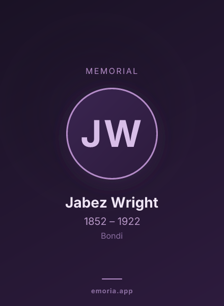 Memorial portrait of Jabez Wright