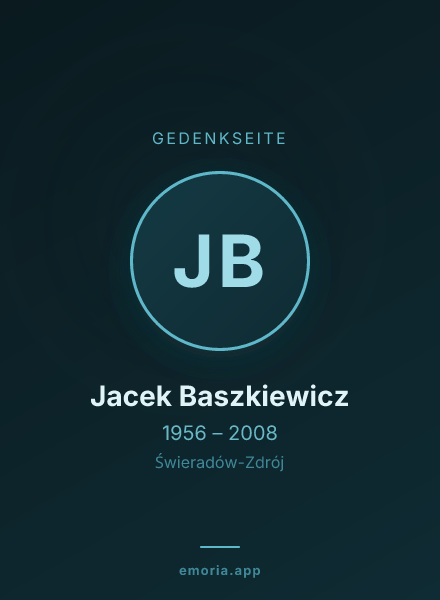 Gedenkportrait von Jacek Baszkiewicz