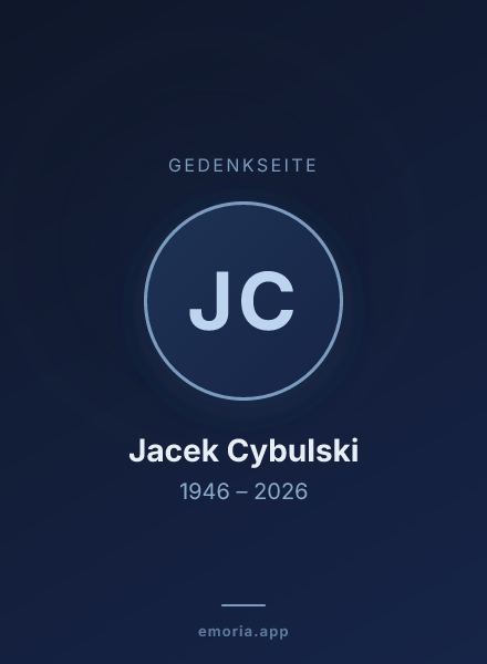 Gedenkportrait von Jacek Cybulski