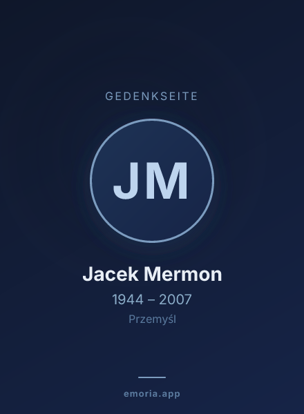 Gedenkportrait von Jacek Mermon