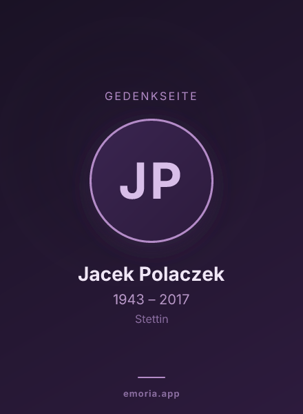 Gedenkportrait von Jacek Polaczek