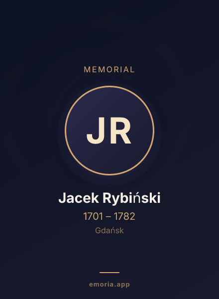 Memorial portrait of Jacek Rybiński