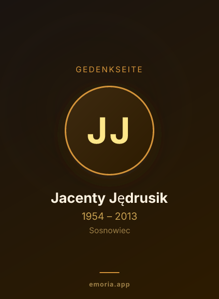 Gedenkportrait von Jacenty Jędrusik
