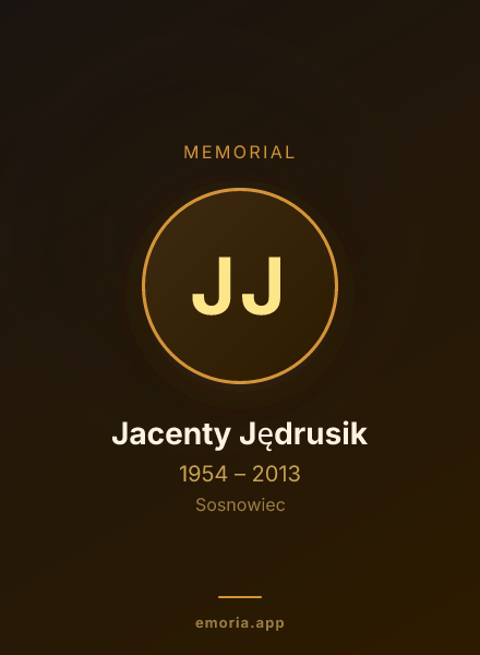Memorial portrait of Jacenty Jędrusik