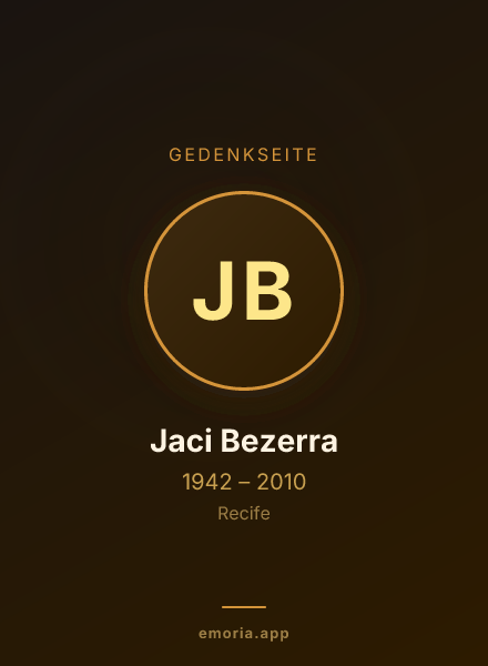 Gedenkportrait von Jaci Bezerra
