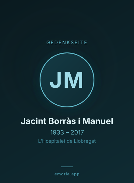 Gedenkportrait von Jacint Borràs i Manuel